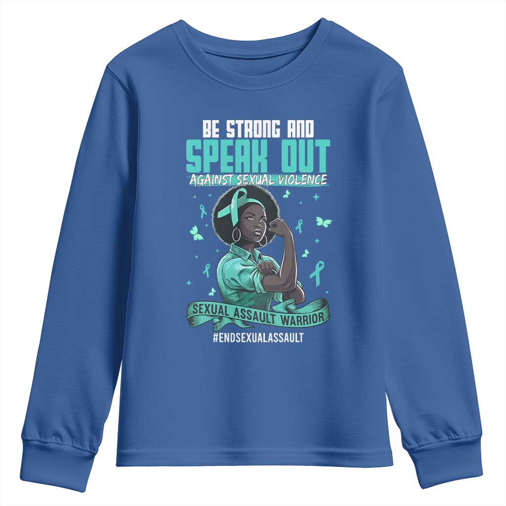 Sexual Assault Prevention Support Youth Sweatshirt Protect African Women Stop Sexual Abuse