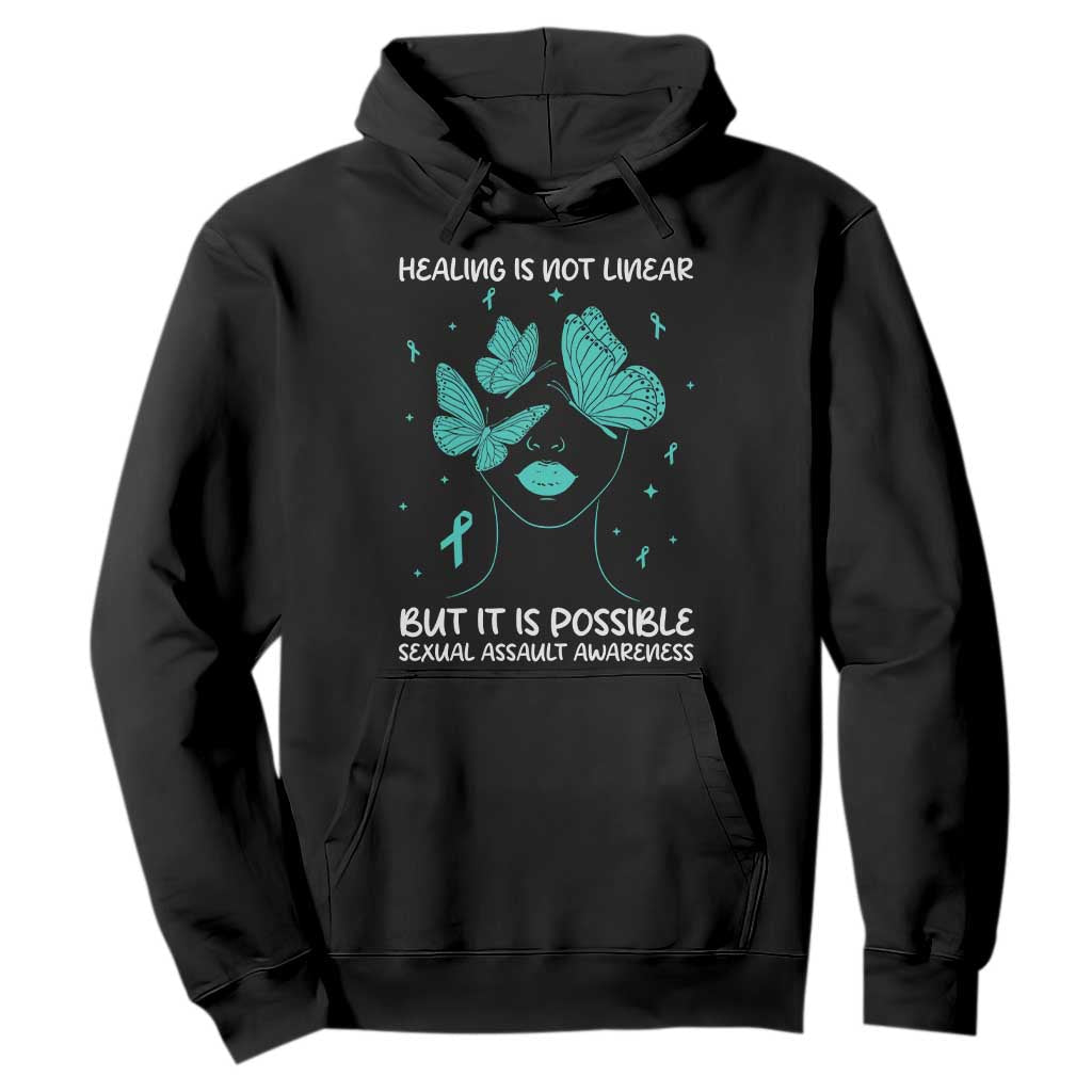 Sexual Assault Prevention Support Hoodie Healing Is Not Linear But It Is Possible