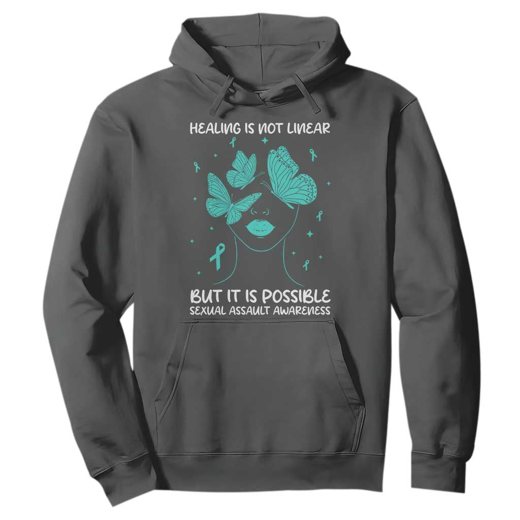 Sexual Assault Prevention Support Hoodie Healing Is Not Linear But It Is Possible
