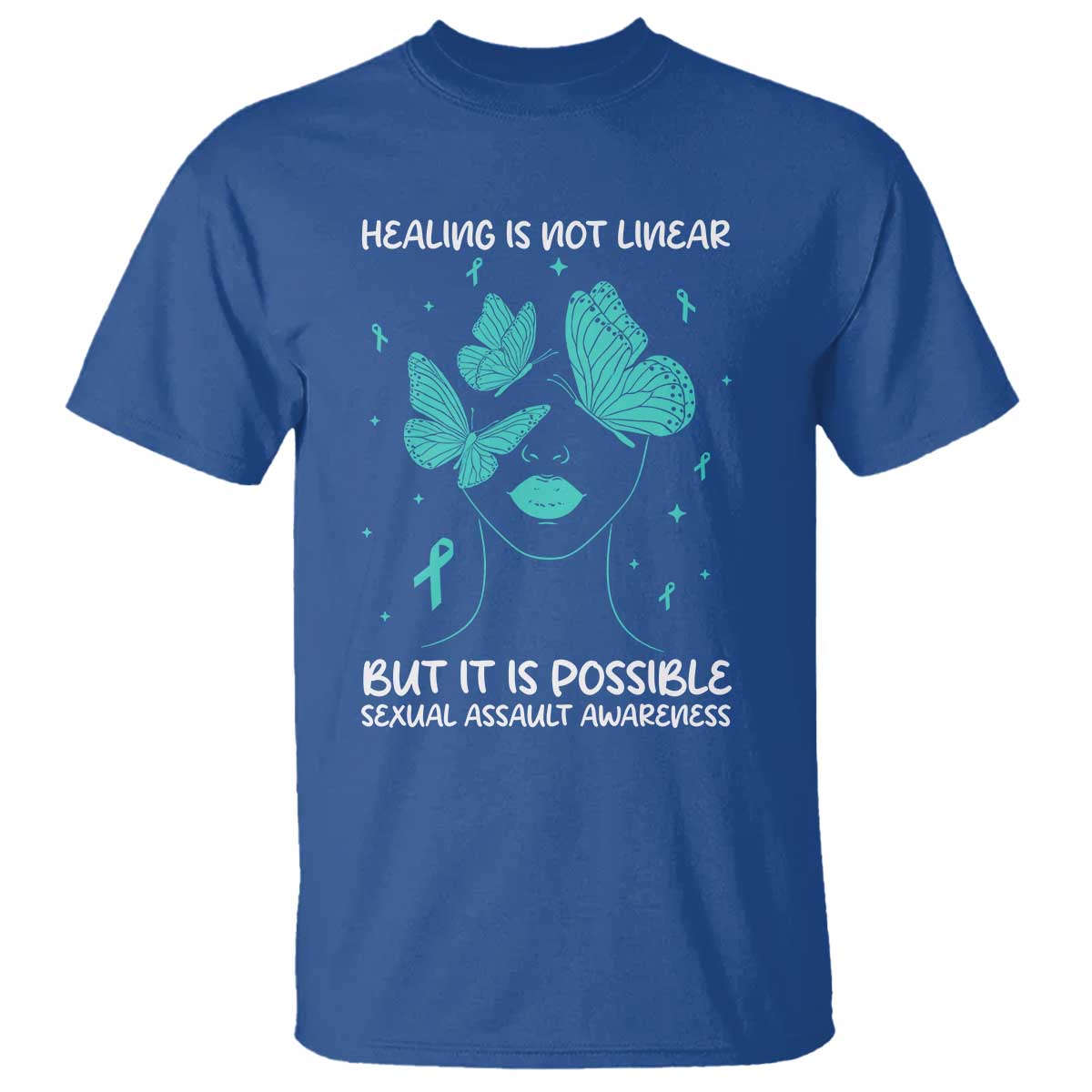 Sexual Assault Prevention Support T Shirt Healing Is Not Linear But It Is Possible