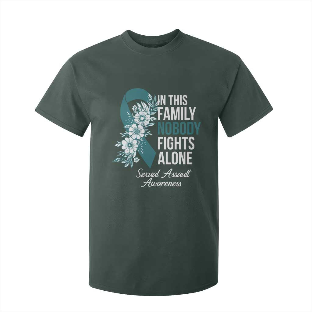Sexual Assault Prevention Support T Shirt For Kid In This Family Nobody Fights Alone