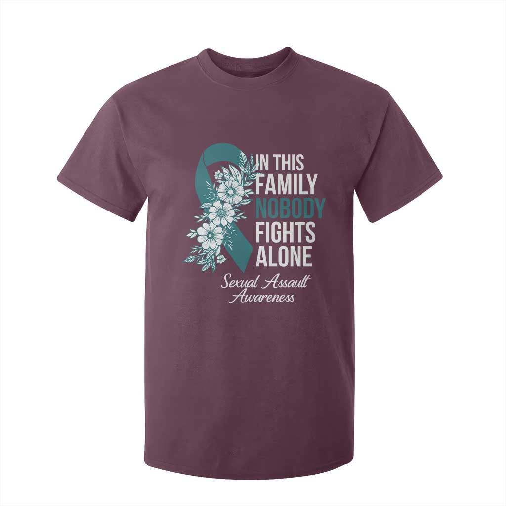 Sexual Assault Prevention Support T Shirt For Kid In This Family Nobody Fights Alone