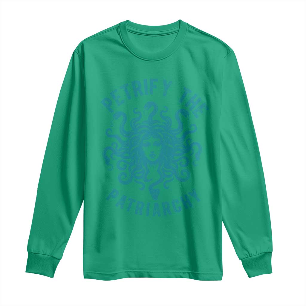 Sexual Assault Prevention Support Long Sleeve Shirt Petrify The Patriarchy Medusa Feminism