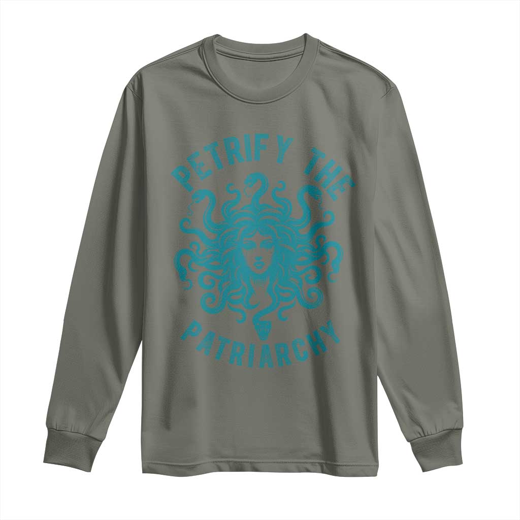 Sexual Assault Prevention Support Long Sleeve Shirt Petrify The Patriarchy Medusa Feminism