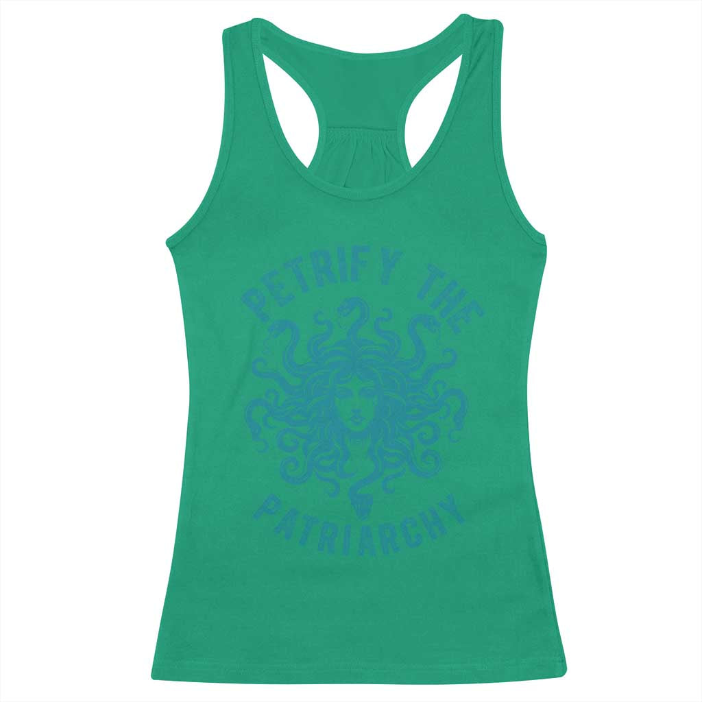 Sexual Assault Prevention Support Racerback Tank Top Petrify The Patriarchy Medusa Feminism