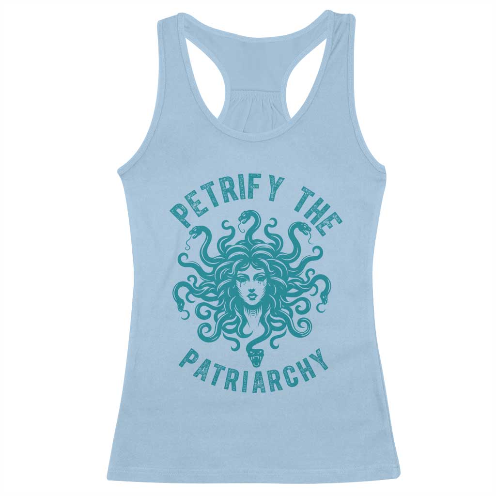 Sexual Assault Prevention Support Racerback Tank Top Petrify The Patriarchy Medusa Feminism