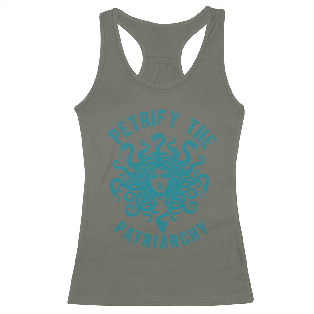 Sexual Assault Prevention Support Racerback Tank Top Petrify The Patriarchy Medusa Feminism