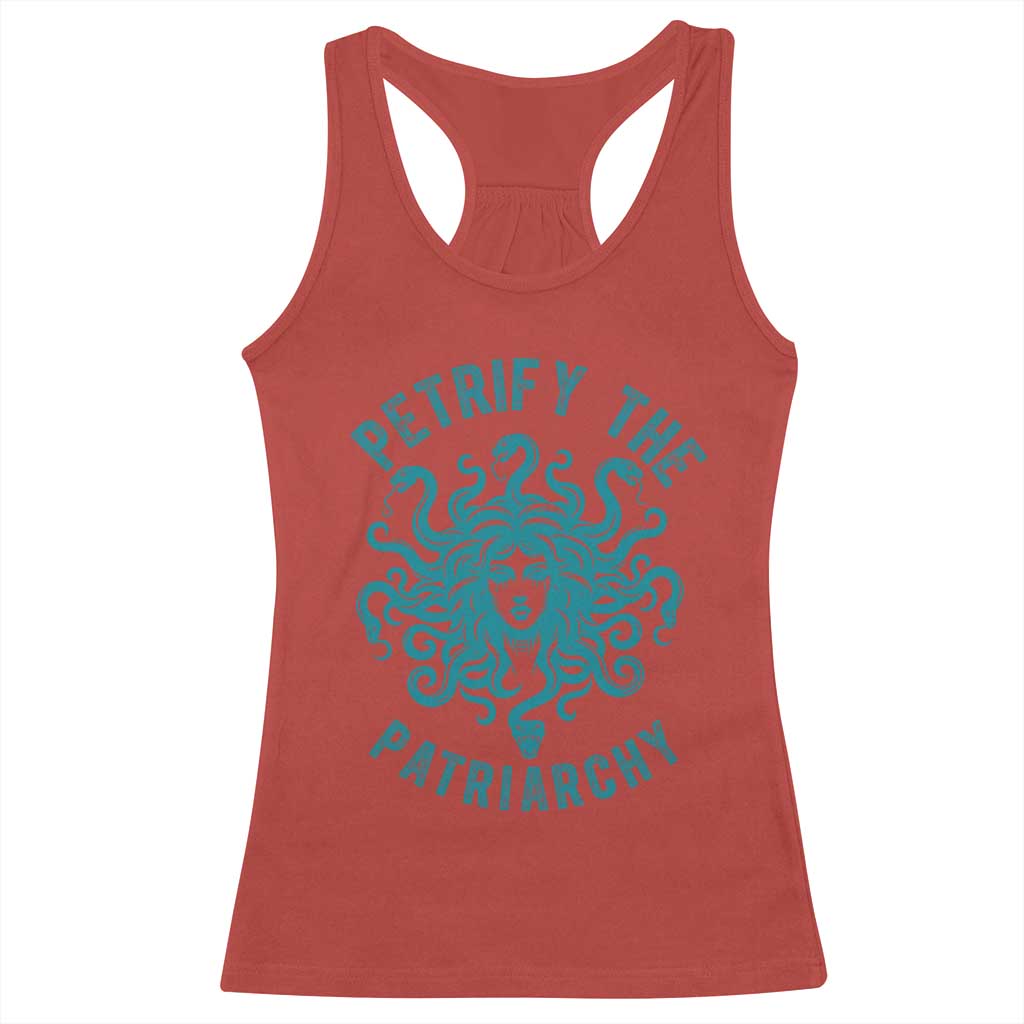 Sexual Assault Prevention Support Racerback Tank Top Petrify The Patriarchy Medusa Feminism