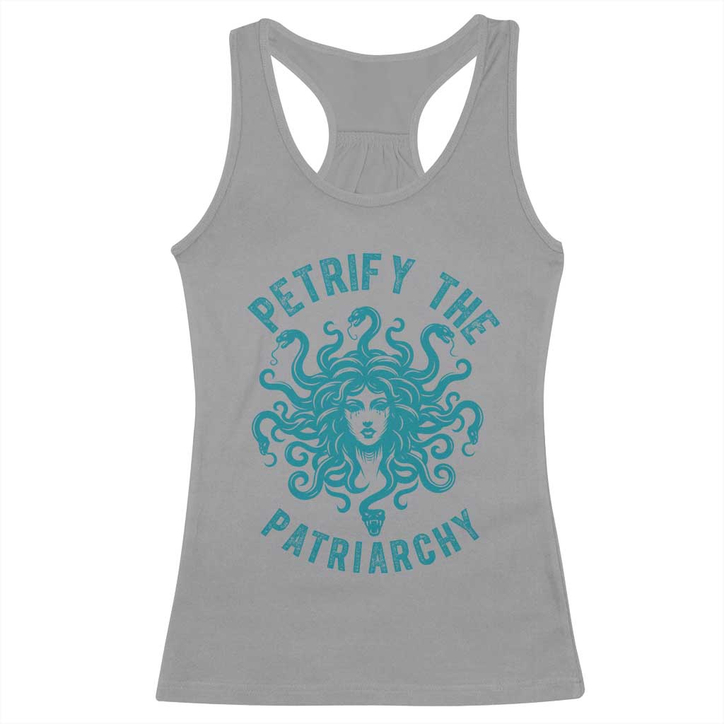 Sexual Assault Prevention Support Racerback Tank Top Petrify The Patriarchy Medusa Feminism