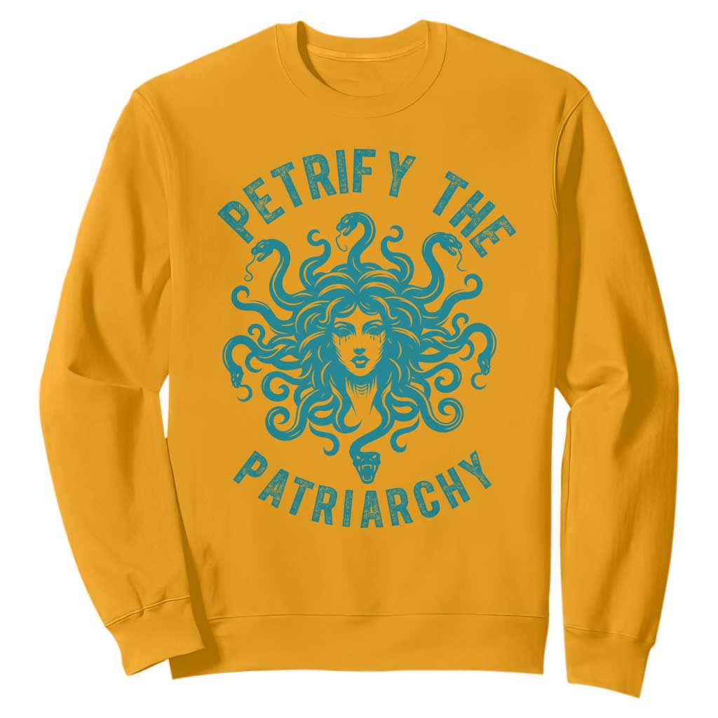 Sexual Assault Prevention Support Sweatshirt Petrify The Patriarchy Medusa Feminism