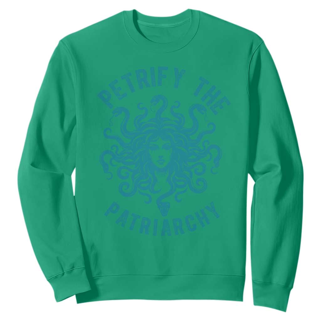 Sexual Assault Prevention Support Sweatshirt Petrify The Patriarchy Medusa Feminism