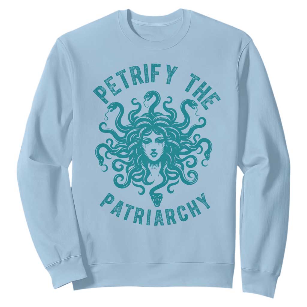 Sexual Assault Prevention Support Sweatshirt Petrify The Patriarchy Medusa Feminism
