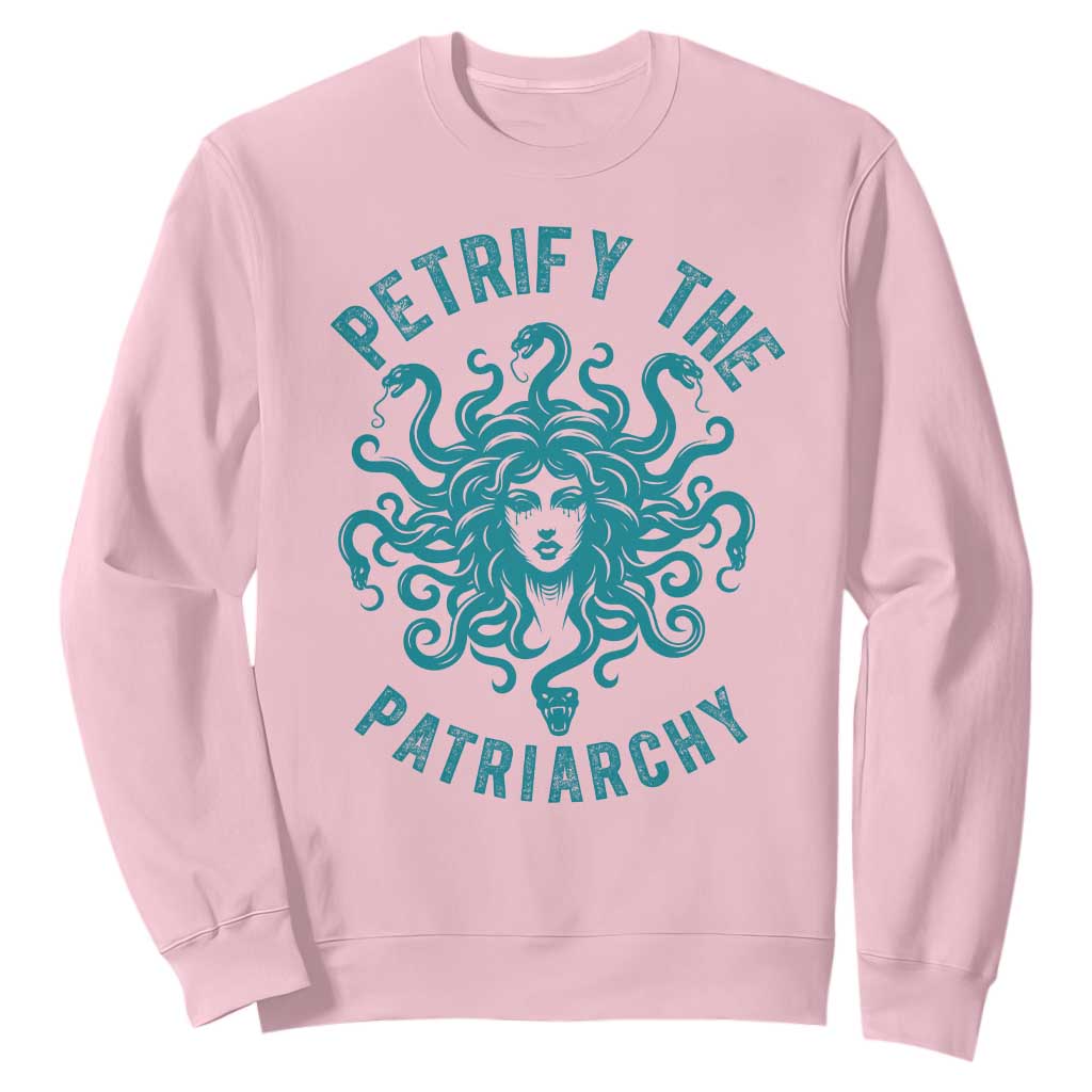 Sexual Assault Prevention Support Sweatshirt Petrify The Patriarchy Medusa Feminism