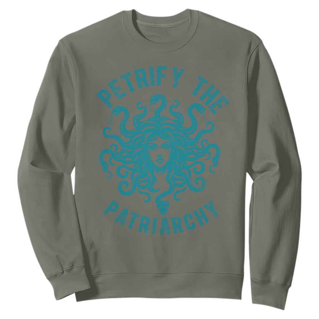 Sexual Assault Prevention Support Sweatshirt Petrify The Patriarchy Medusa Feminism