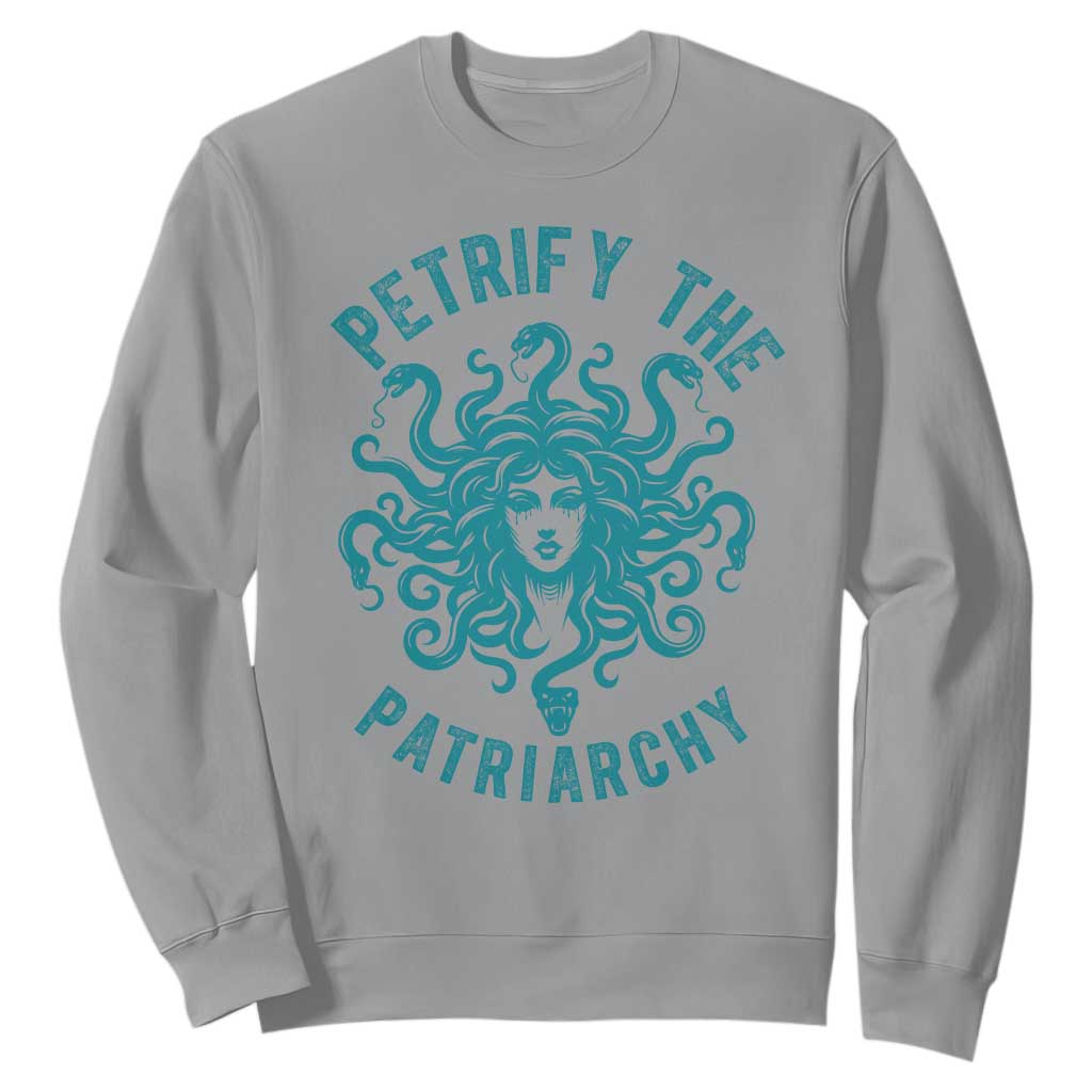 Sexual Assault Prevention Support Sweatshirt Petrify The Patriarchy Medusa Feminism