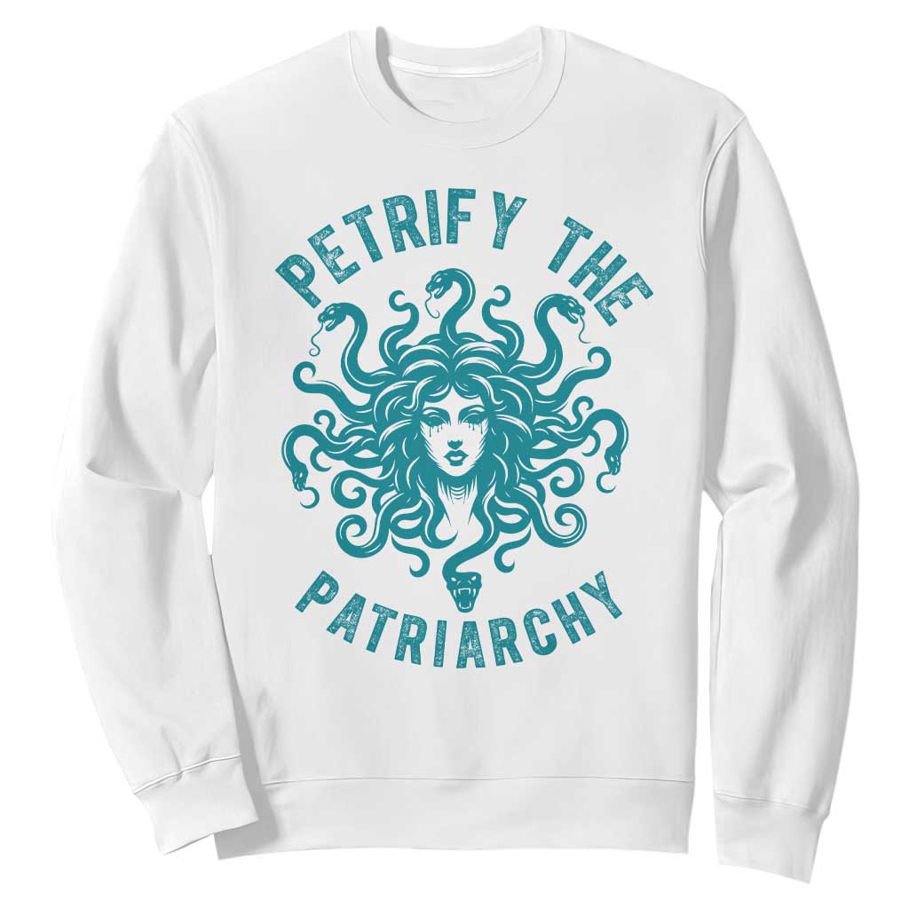 Sexual Assault Prevention Support Sweatshirt Petrify The Patriarchy Medusa Feminism