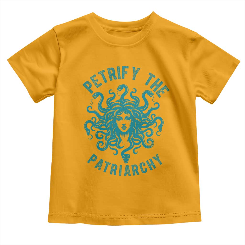 Sexual Assault Prevention Support Toddler T Shirt Petrify The Patriarchy Medusa Feminism