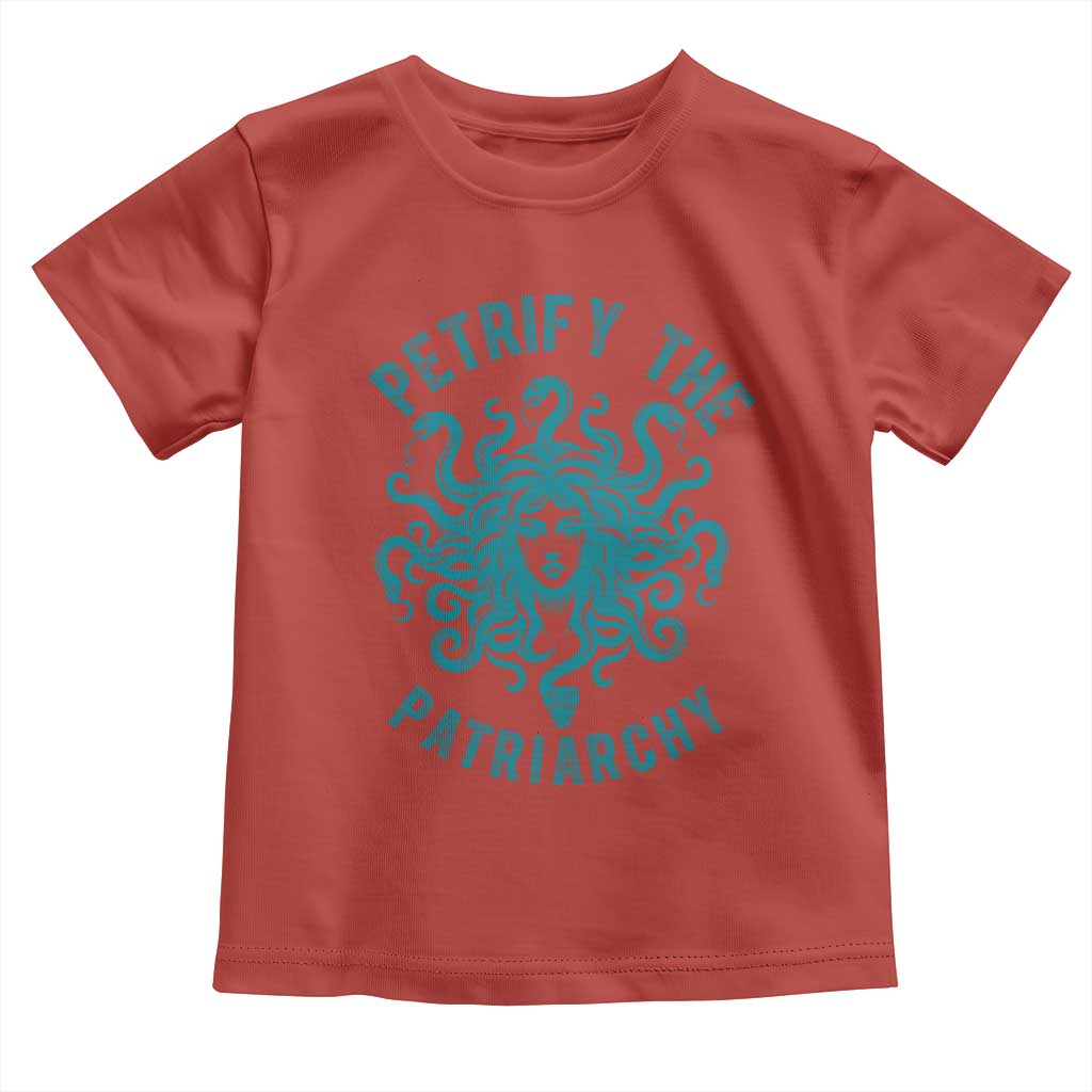 Sexual Assault Prevention Support Toddler T Shirt Petrify The Patriarchy Medusa Feminism
