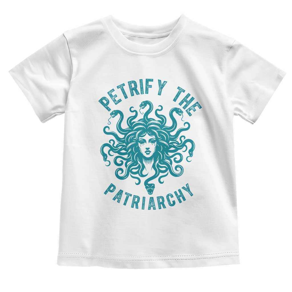 Sexual Assault Prevention Support Toddler T Shirt Petrify The Patriarchy Medusa Feminism
