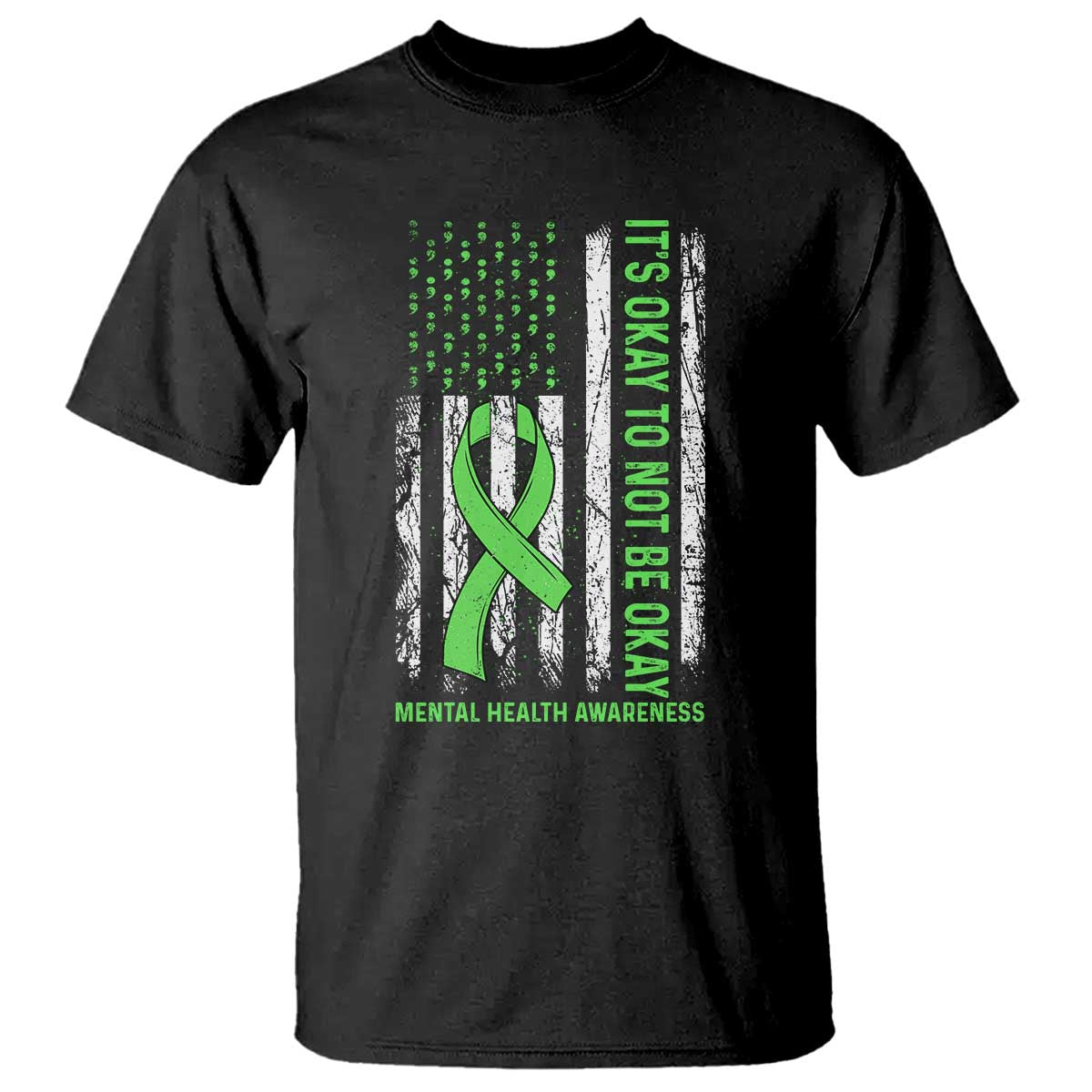 Mental Health T Shirt It's Okay To Not Be Okay