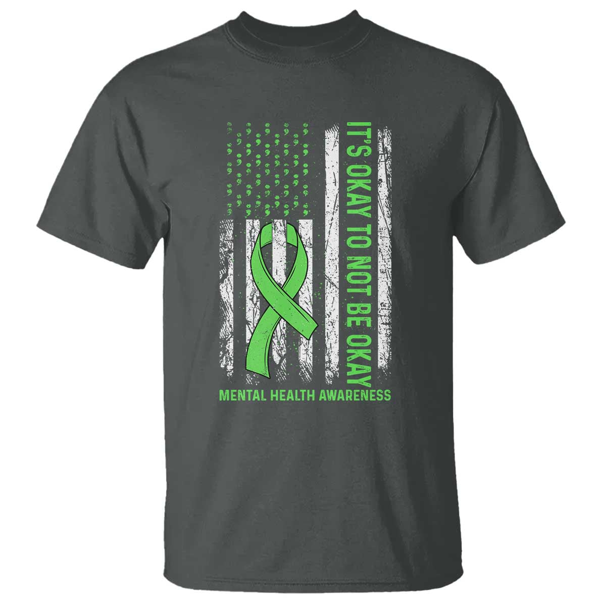Mental Health T Shirt It's Okay To Not Be Okay