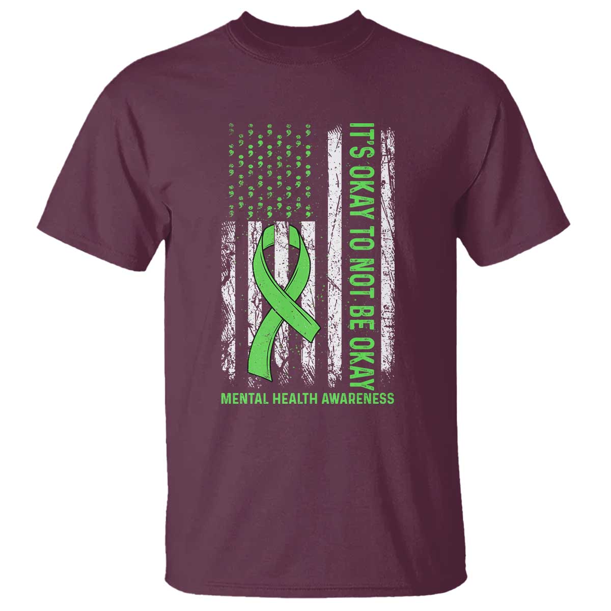 Mental Health T Shirt It's Okay To Not Be Okay