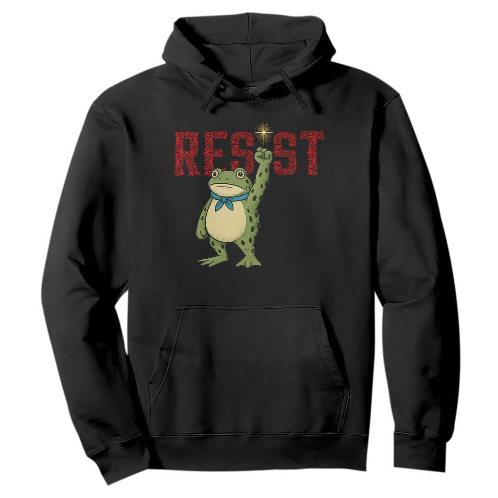 Frog AIDS Fighter Supporter Hoodie Portland Activist Political Meme HIV Support Red Ribbon