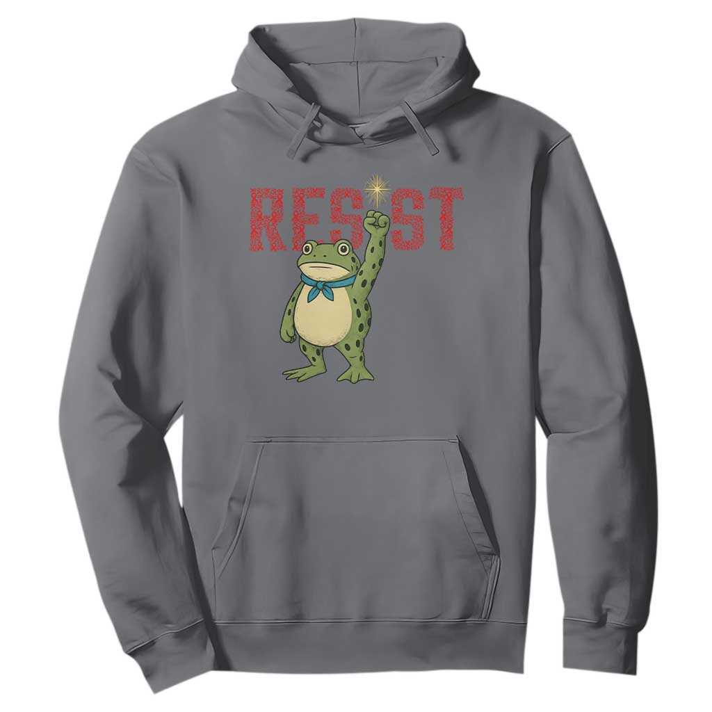 Frog AIDS Fighter Supporter Hoodie Portland Activist Political Meme HIV Support Red Ribbon