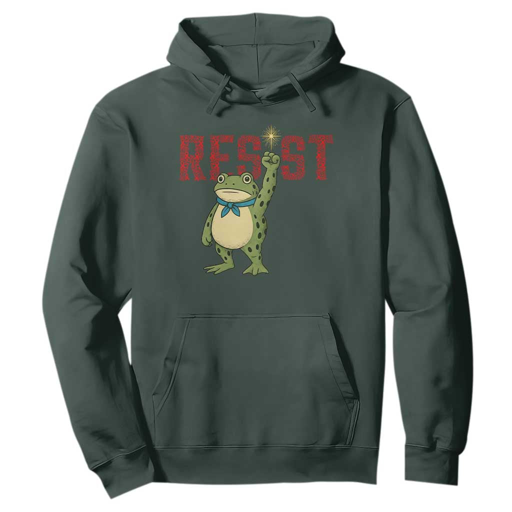 Frog AIDS Fighter Supporter Hoodie Portland Activist Political Meme HIV Support Red Ribbon