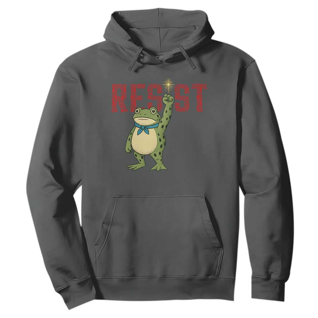 Frog AIDS Fighter Supporter Hoodie Portland Activist Political Meme HIV Support Red Ribbon