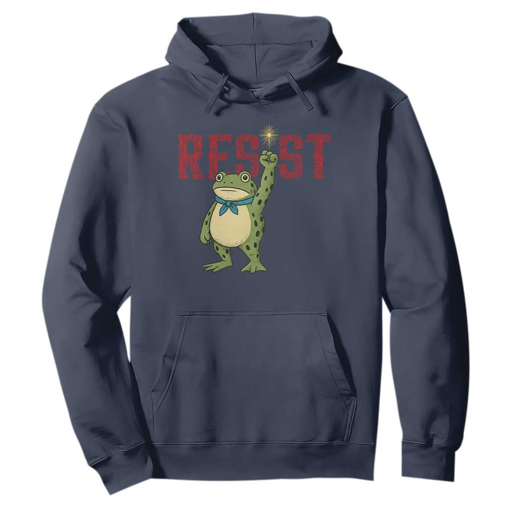 Frog AIDS Fighter Supporter Hoodie Portland Activist Political Meme HIV Support Red Ribbon