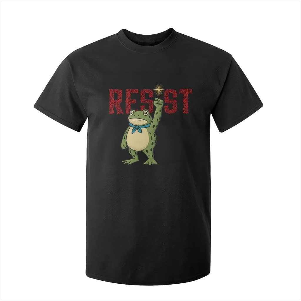 Frog AIDS Fighter Supporter T Shirt For Kid Portland Activist Political Meme HIV Support Red Ribbon