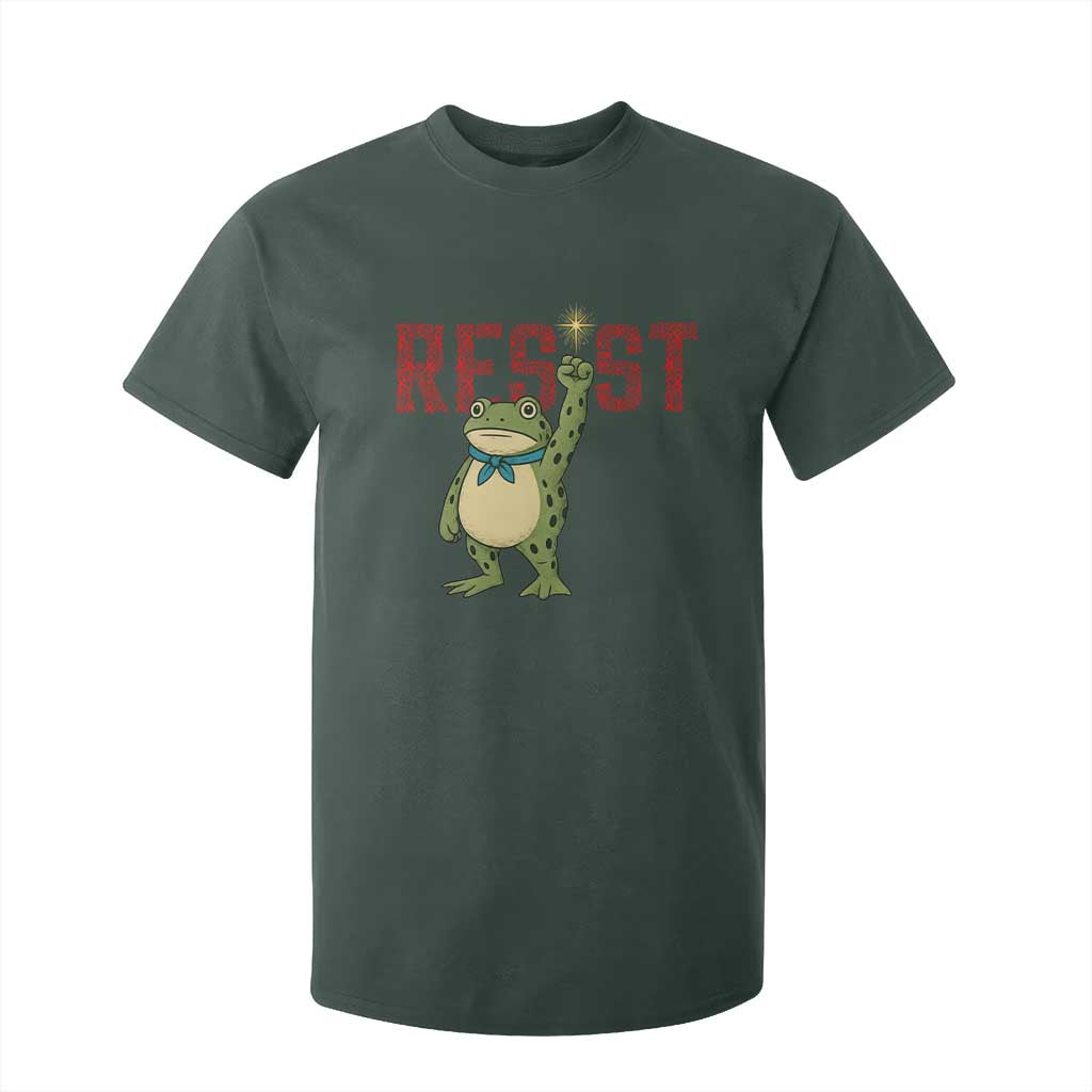 Frog AIDS Fighter Supporter T Shirt For Kid Portland Activist Political Meme HIV Support Red Ribbon