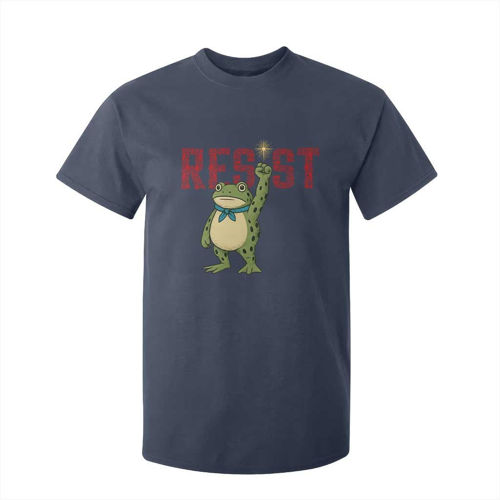 Frog AIDS Fighter Supporter T Shirt For Kid Portland Activist Political Meme HIV Support Red Ribbon