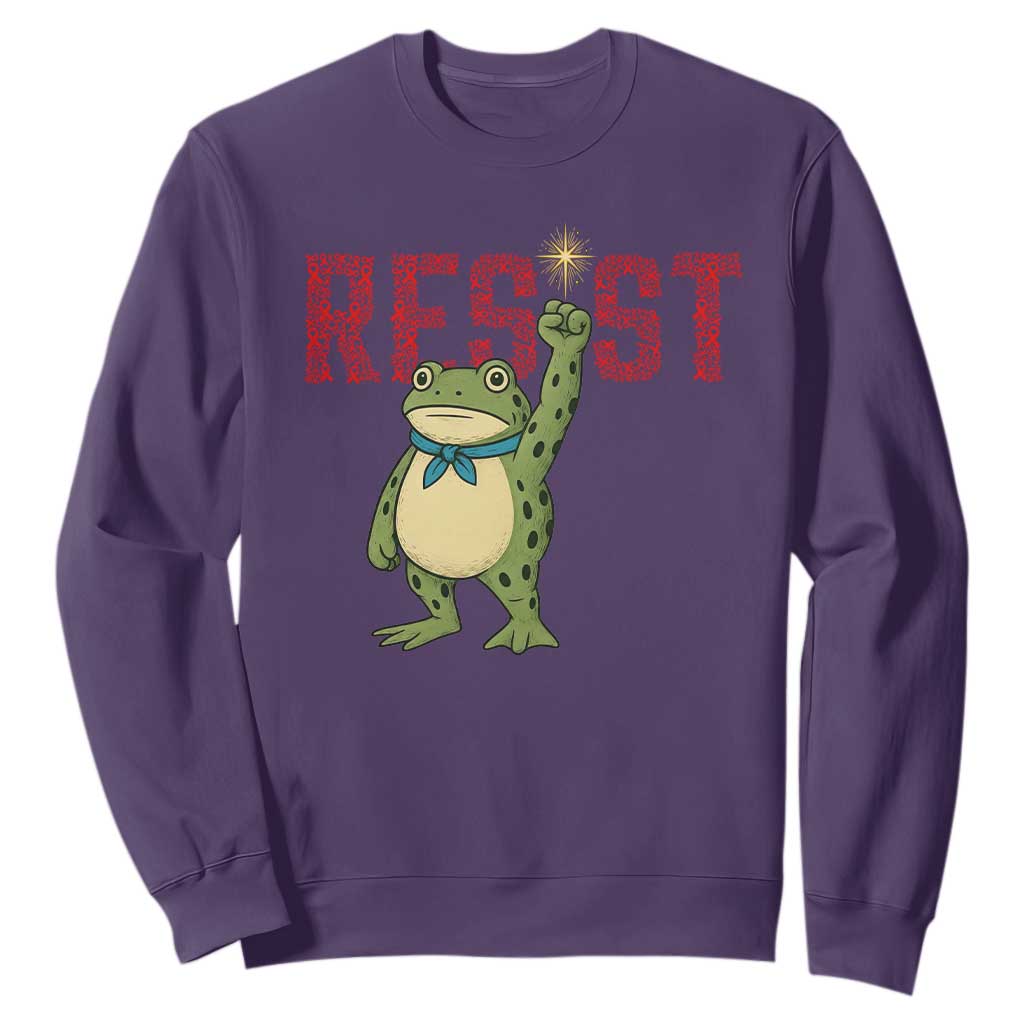 Frog AIDS Fighter Supporter Sweatshirt Portland Activist Political Meme HIV Support Red Ribbon