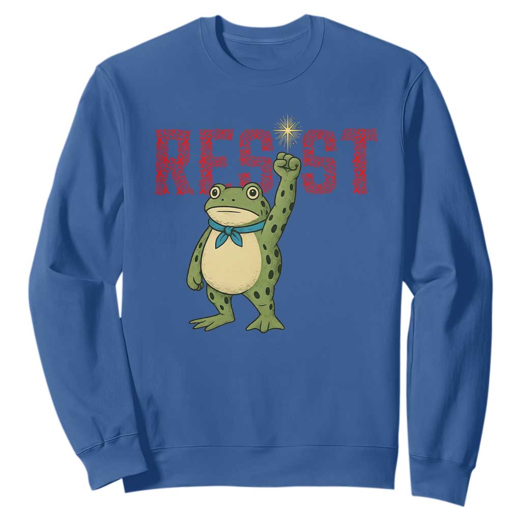 Frog AIDS Fighter Supporter Sweatshirt Portland Activist Political Meme HIV Support Red Ribbon