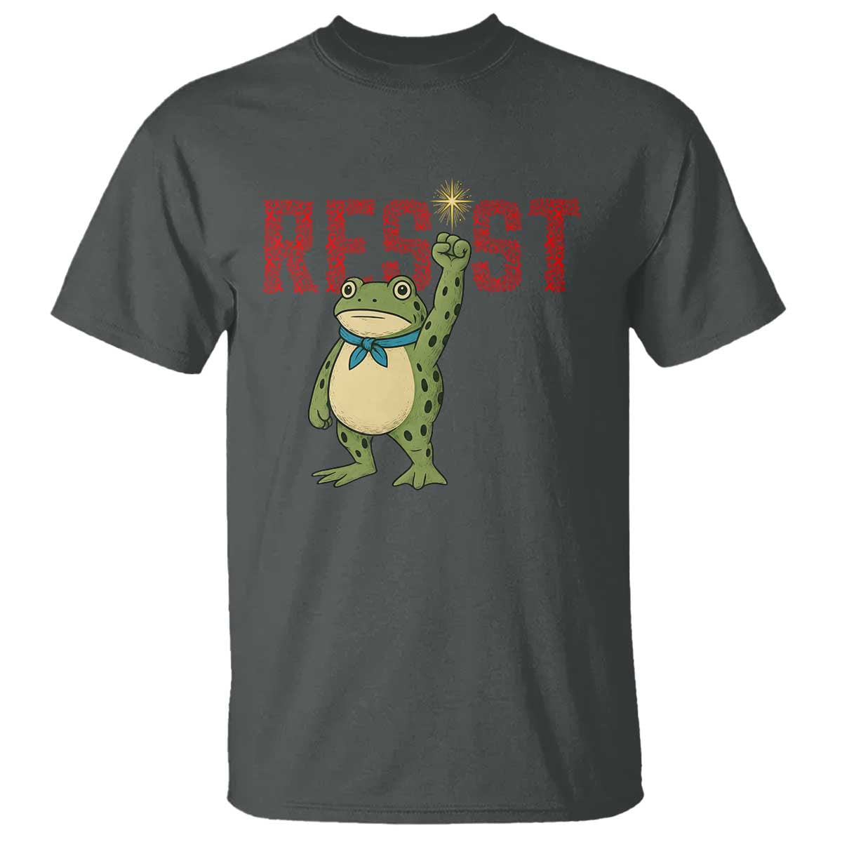 Frog AIDS Fighter Supporter T Shirt Portland Activist Political Meme HIV Support Red Ribbon