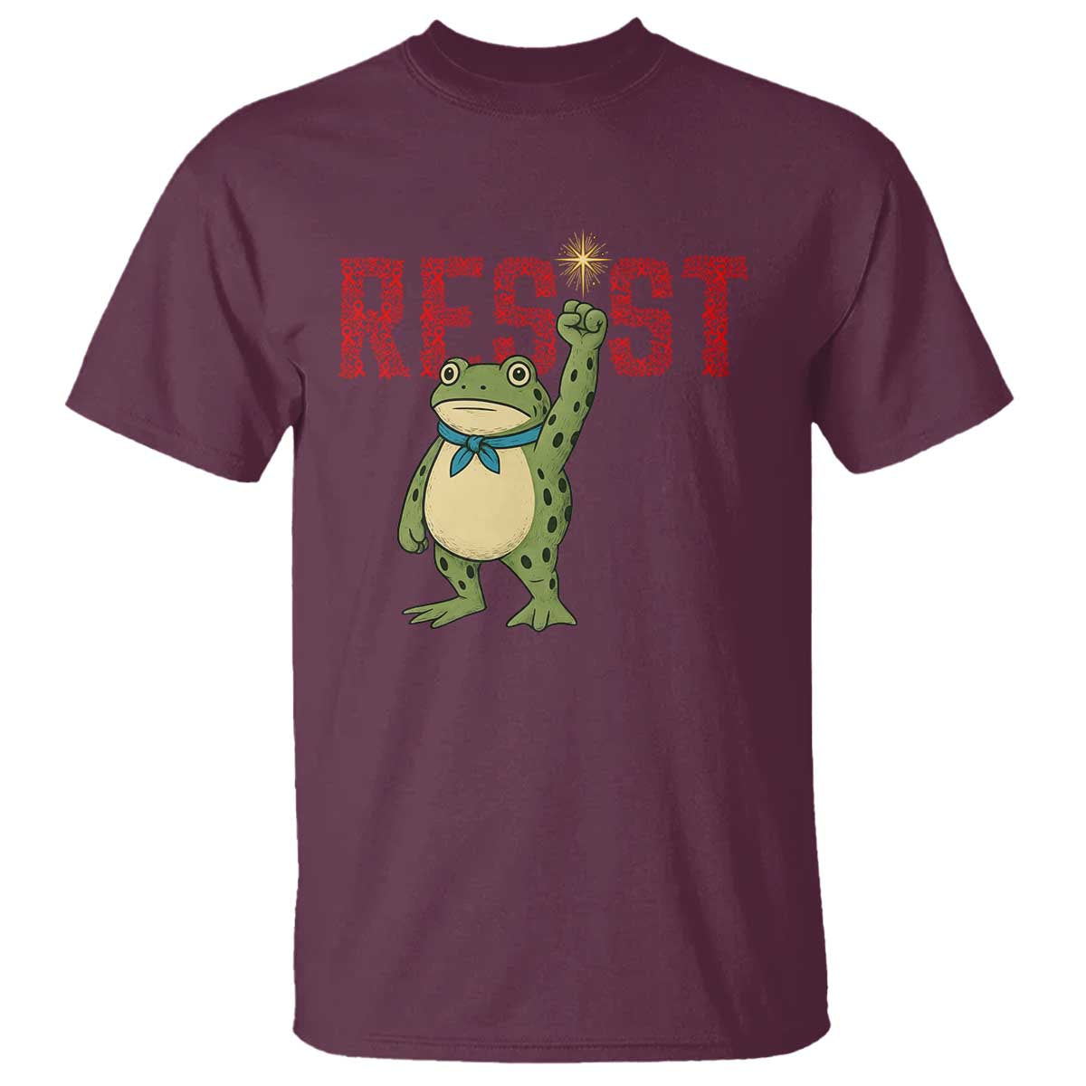Frog AIDS Fighter Supporter T Shirt Portland Activist Political Meme HIV Support Red Ribbon