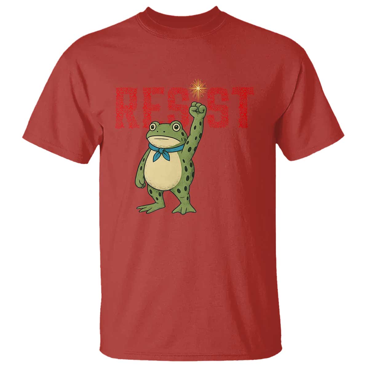 Resist Frog AIDS Support T Shirt Portland Activist Political Meme HIV Red Ribbon