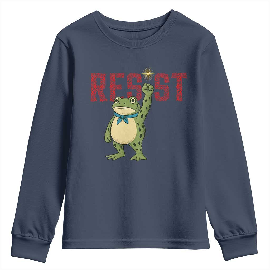 Frog AIDS Fighter Supporter Youth Sweatshirt Portland Activist Political Meme HIV Support Red Ribbon