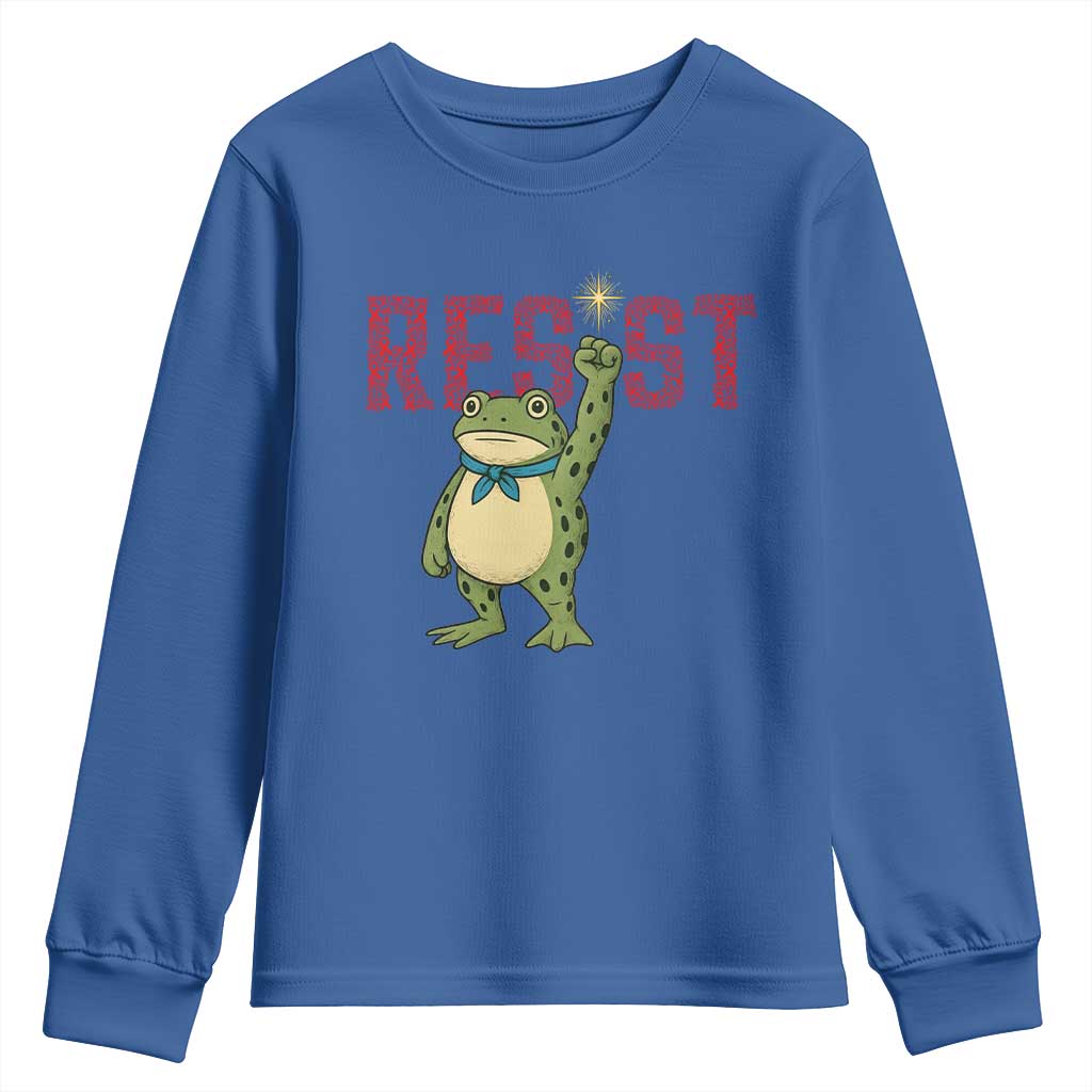 Frog AIDS Fighter Supporter Youth Sweatshirt Portland Activist Political Meme HIV Support Red Ribbon