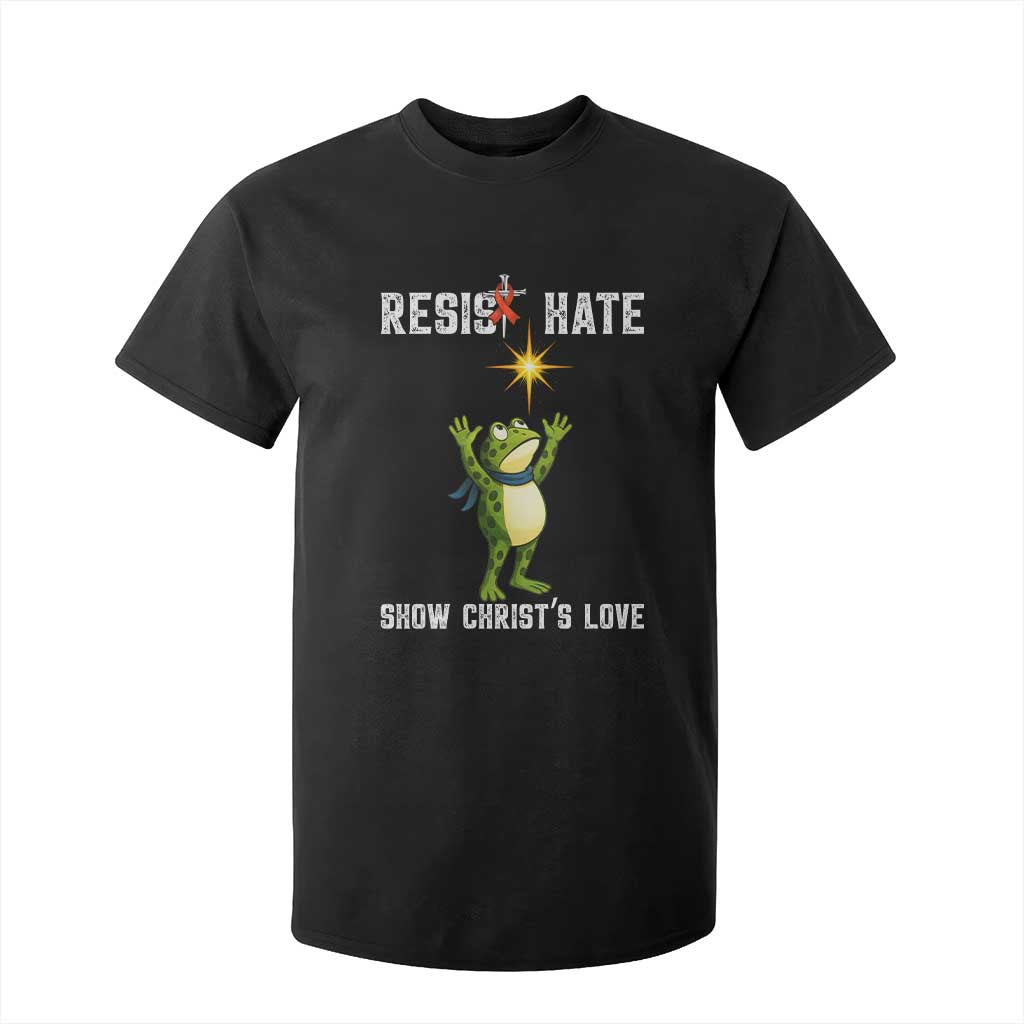 Resist Frog T Shirt For Kid Christian HIV Support Red Ribbon