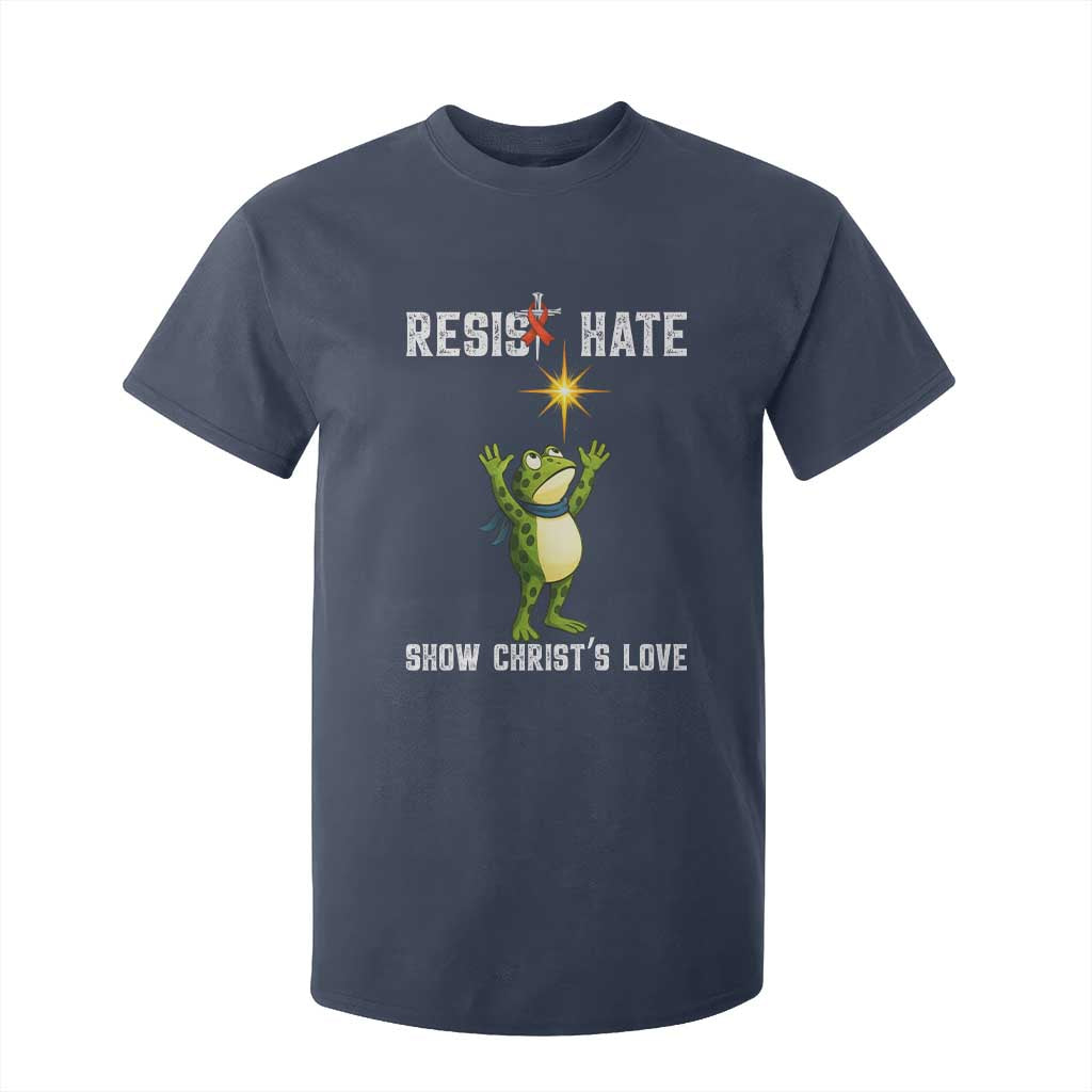 Resist Frog T Shirt For Kid Christian HIV Support Red Ribbon
