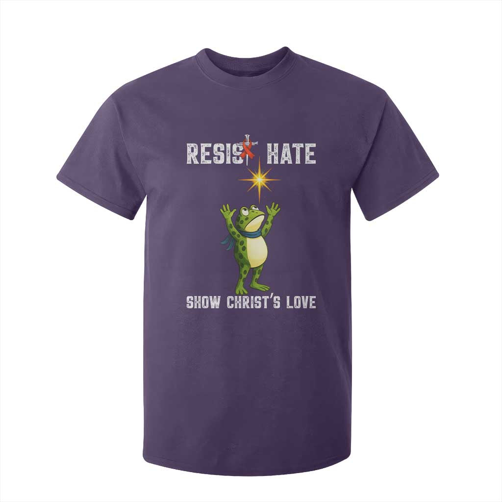 Resist Frog T Shirt For Kid Christian HIV Support Red Ribbon