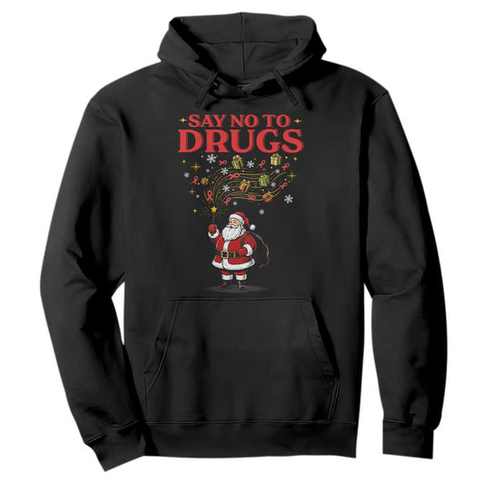 Santa Christmas Hoodie AIDS Awwanrness Red Ribbon HIV Support