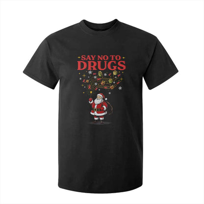 Santa Christmas T Shirt For Kid AIDS Awwanrness Red Ribbon HIV Support