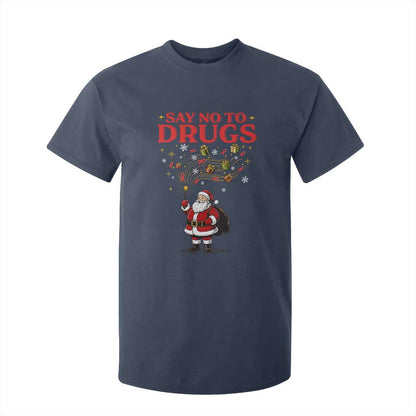 Santa Christmas T Shirt For Kid AIDS Awwanrness Red Ribbon HIV Support