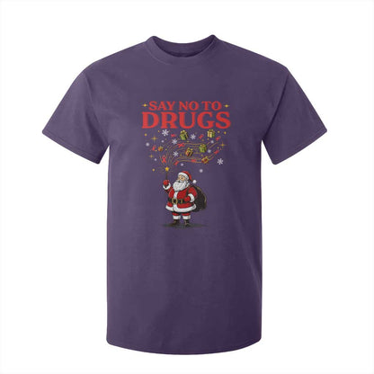 Santa Christmas T Shirt For Kid AIDS Awwanrness Red Ribbon HIV Support