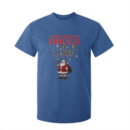 Santa Christmas T Shirt For Kid AIDS Awwanrness Red Ribbon HIV Support