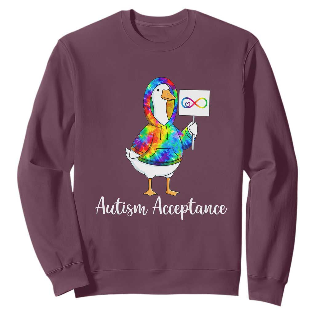 Autism Acceptance Sweatshirt Accept Understand Love Support Neurodivergent